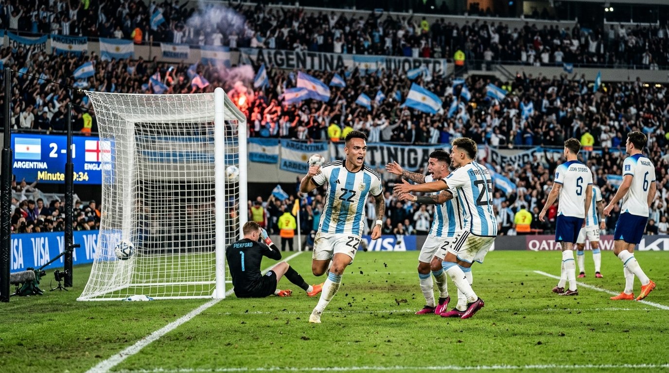 Argentina Beats England 2 1 2